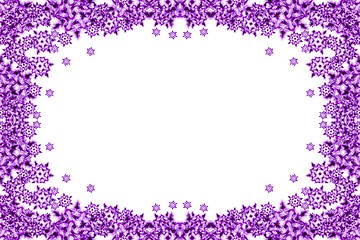 Image showing violet snow flakes