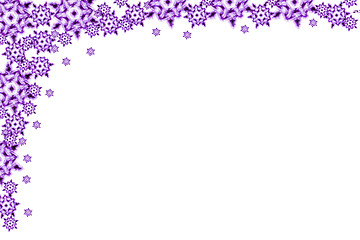Image showing violet snow flakes
