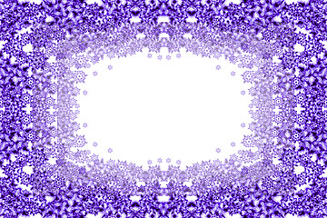 Image showing violet snow flakes