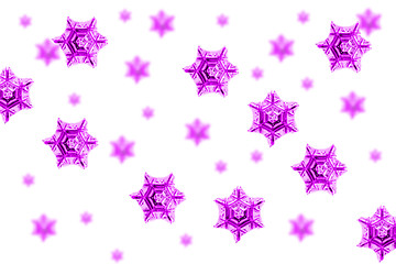 Image showing violet snow flakes