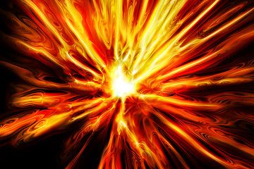 Image showing abstract fire explosion texture