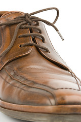 Image showing Business men luxury leather shoes