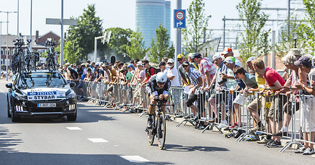 Image showing The Cyclist Zdenek Stybar - Tour de France 2015