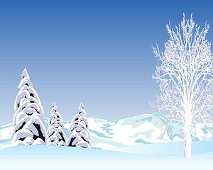 Image showing Beautiful winter landscape