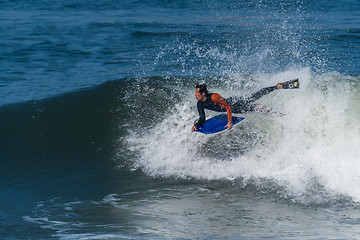 Image showing Bodyboarder in action