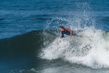 Image showing Bodyboarder in action