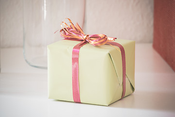 Image showing Package with colorful ribbon