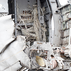 Image showing The abandoned wreck of a US military plane on Southern Iceland