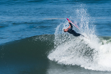 Image showing Bodyboarder in action