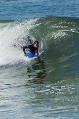 Image showing Bodyboarder in action