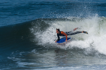 Image showing Bodyboarder in action