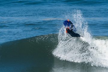 Image showing Bodyboarder in action