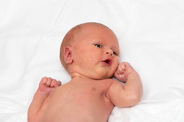 Image showing Nursing baby portrait