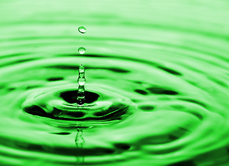 Image showing drops of water flowing relaxing image