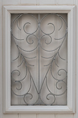 Image showing Window wrought iron grille