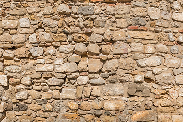 Image showing Vintage Old Brick Stone Wall 