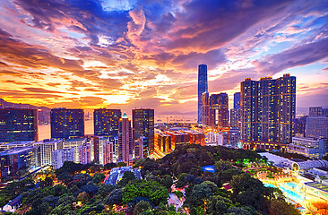 Image showing Hong Kong skyline