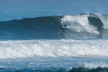 Image showing Bodyboarder in action