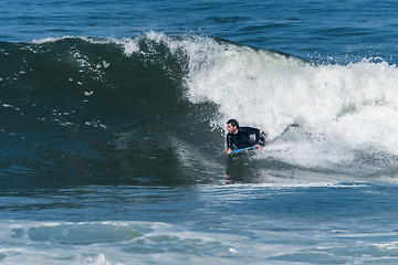 Image showing Bodyboarder in action
