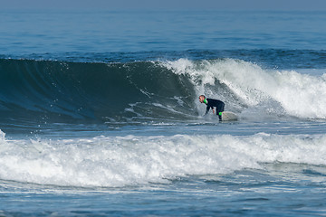 Image showing Surfing the waves