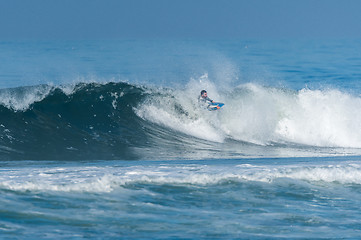 Image showing Bodyboarder in action