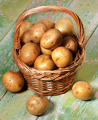 Image showing Raw Smal Potatoes