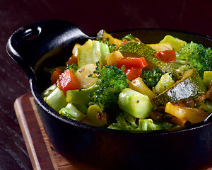 Image showing Colorful Vegetables Ragout