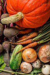 Image showing Autumn vegetables harvest