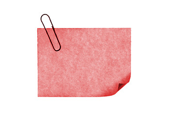 Image showing isolated blank postit paper on withe background