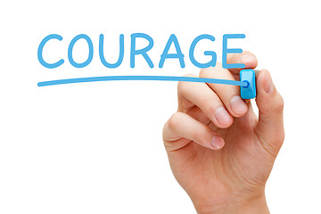 Image showing Courage Blue Marker