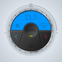 Image showing Air condition gauge with blue lcd and three buttons