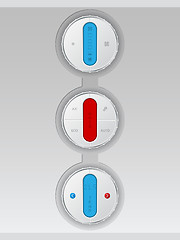 Image showing Digital air conditioning control panel combo