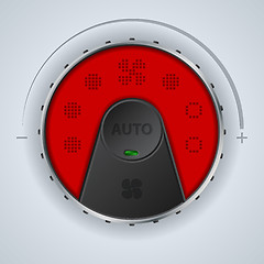 Image showing Air condition gauge with red lcd and two buttons