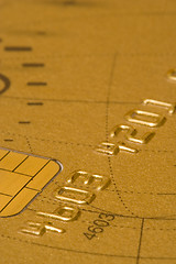 Image showing gold Credit Card (soft focus)