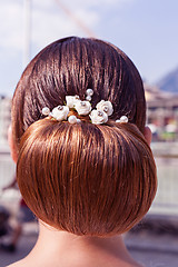 Image showing The most beautiful bride hairstyle!