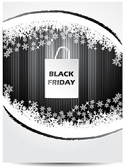 Image showing Black friday advertising shopping bag theme