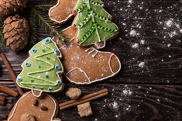 Image showing New year homemade gingerbread