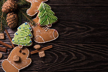 Image showing New year homemade gingerbread