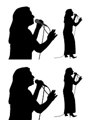 Image showing Senior female singer