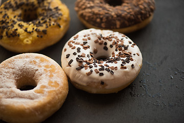 Image showing Set of donuts