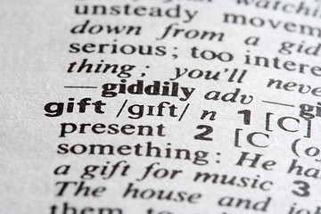 Image showing Gift Word