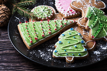 Image showing New year homemade gingerbread