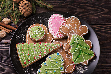 Image showing New year homemade gingerbread