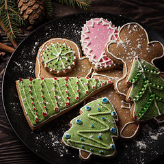 Image showing New year homemade gingerbread