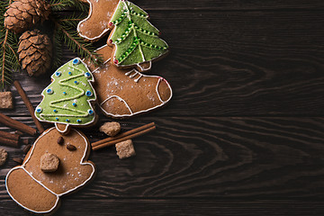 Image showing New year homemade gingerbread