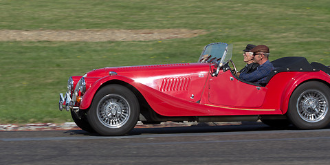 Image showing Red vintage car