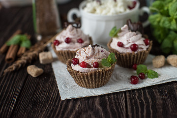 Image showing Homemade dessert from cottage cheese