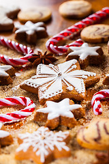 Image showing Homemade cookies for Christmas