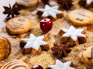 Image showing Homemade cookies for Christmas