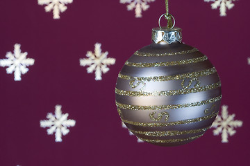 Image showing Christmas ball background (selective a soft focus)